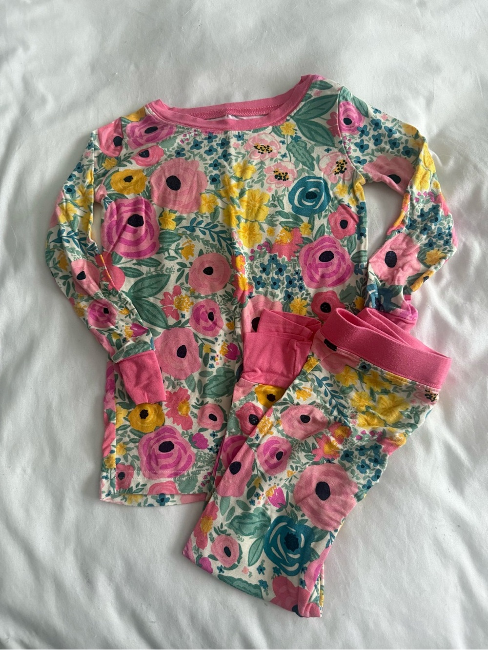Little Sleepies secret garden 2 piece pajamas 18-24 months